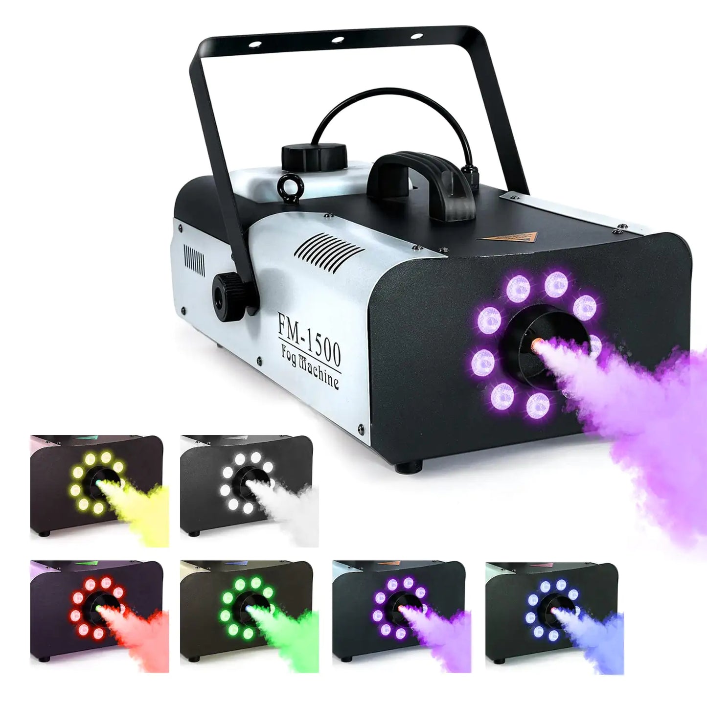 5 Core 1500W High Output Fog Machine with LED Lights